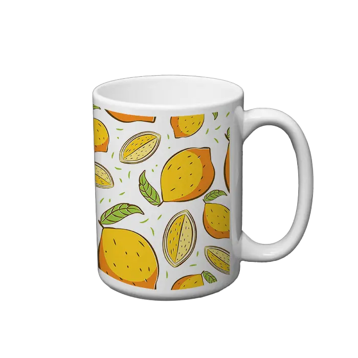 15oz Cost-Conscious Economy Sublimation Ready White Ceramic Coffee Mug - Single Solid Reusable, Washable, Dye-Compatible, Oven-Safe Kitchen Drinkware Cup