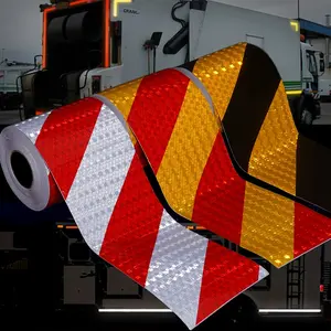 High Visibility Reflective Tape Roll, Industrial Marking Tape, Warning Sticker, Night Self Adhesive Waterproof Car Safety Tape, Automotive, Car Accessories