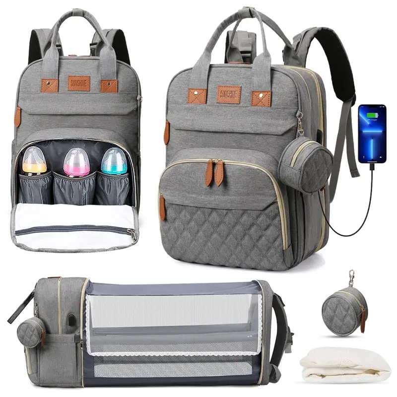 3IN1 QUILT TASSEL ZIPPER BACKPACK W MATCHING BAG AND WALLET SET PIGMENT WHITE 2024 New Wrangler Aztec Southwestern Pattern Dual Sided  main image 3