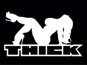 female thick home decor car truck auto vinyl decal sticker 5"