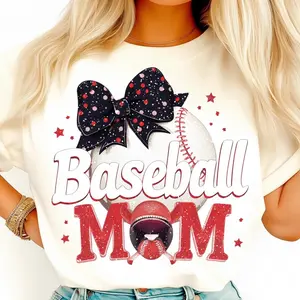 Baseball Mom, Sports Mom, Game Day, Red White, Softball Mama T-shirt