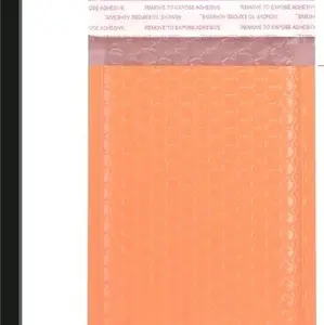 25 Count Bubble Mailers 4in x 8in for Shipping peach color