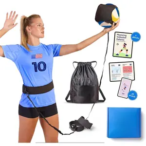 Training Equipment Aid  Solo Rebounder Trainer for Serve, Spike, Set & Pass; Indoor and Outdoor Practice Gear Volleyball Gifts for Teen Girls