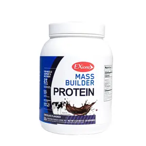 Exione Mass Builder Protein Powder & Blueberry Creatine Monohydrate Chocolate Flavor US Made 300g Pure for Muscle Support