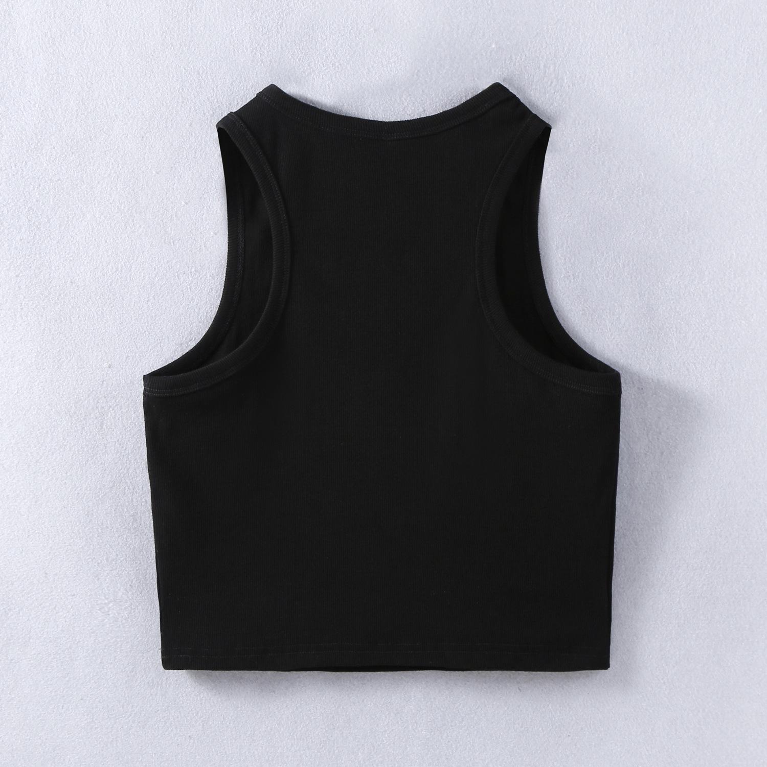 Y2K White Ribbed Knit Tank Top, Sleeveless Basic Crop Cami, Slim Fit Stretch Casual Streetwear, Versatile Summer Layering Essential for Women