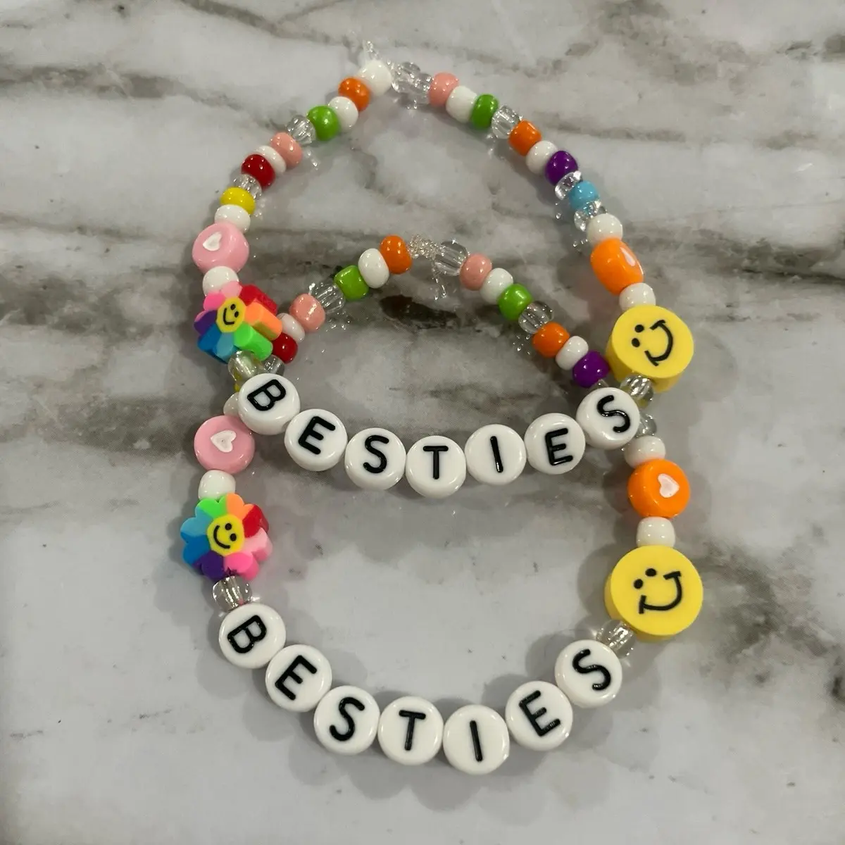 Matching BESTIES Beaded Bracelets