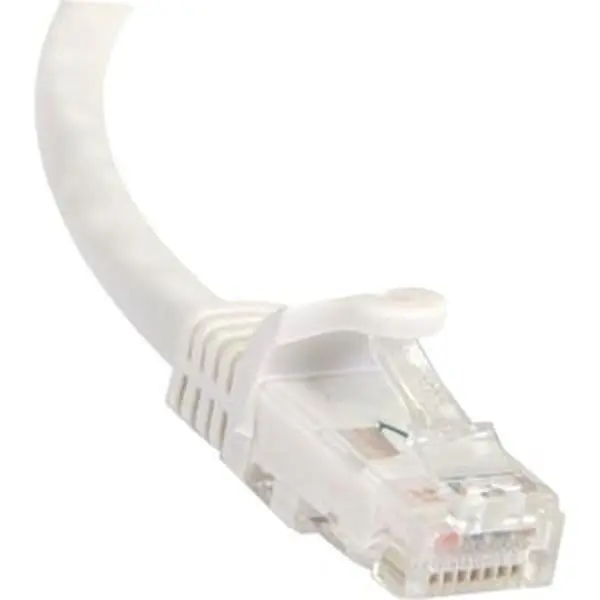 StarTech 35' [10.67 m] White Snagless CAT6 UTP Patch Cable with 1-RJ-45 Male Connector, High Speed, Strain Relief, T568B Wiring, Ideal for Workstations, Switches, Hubs, Backbone Networks