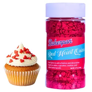 Heart Sprinkles Variety Pack – Red, Pink & White Decorative Sprinkles for Cakes, Cookies & Cupcakes