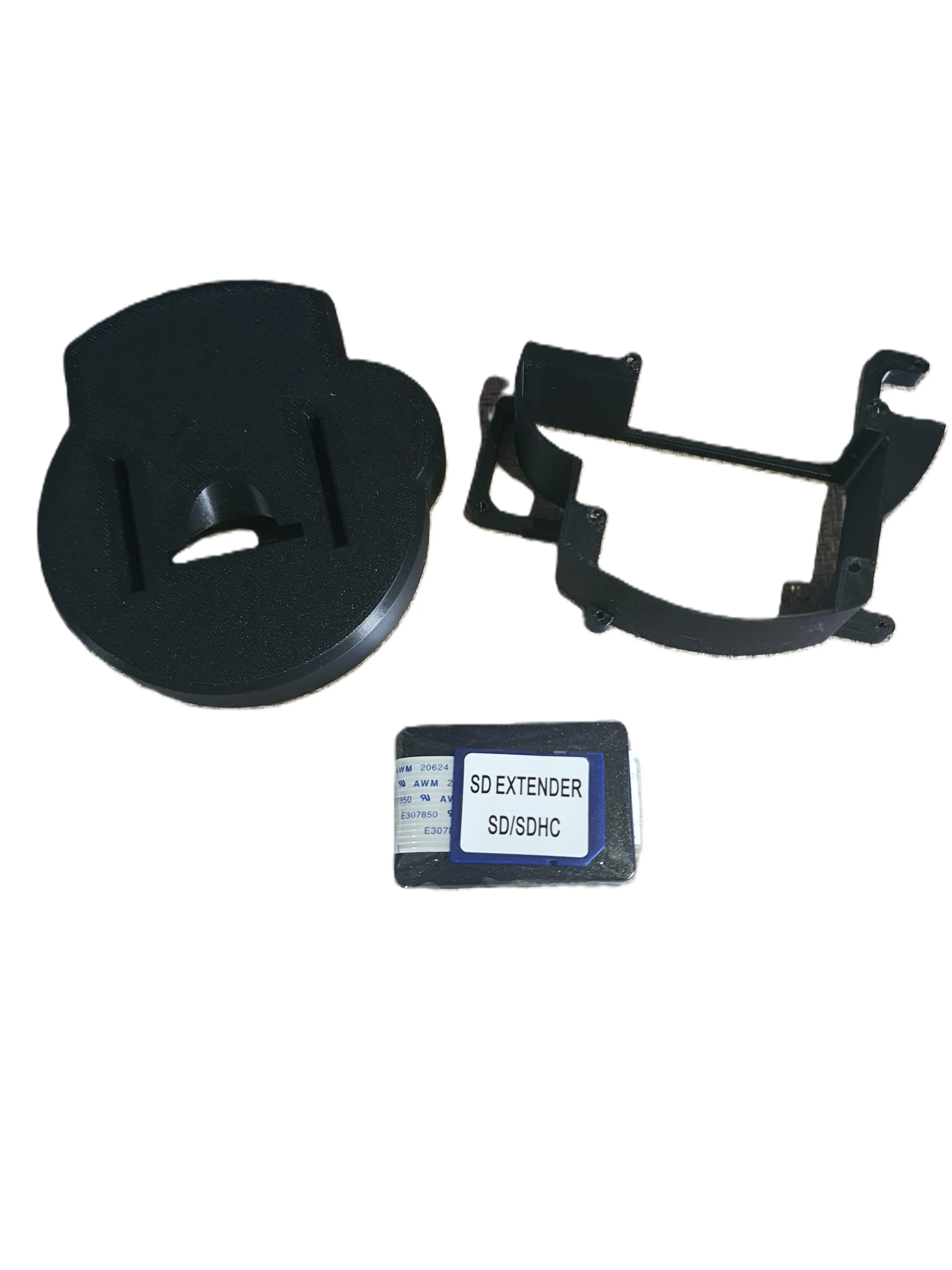 3D Printed GC Loader Mount Tray Kit with DIY SD Extension Cable, Plates for GameCube DOL-001 (Jet Black, Indigo Purple, Satin Silver, Spice Orange) - New Console Accessories, 90-Day Guarantee, Custom, Sd Extender