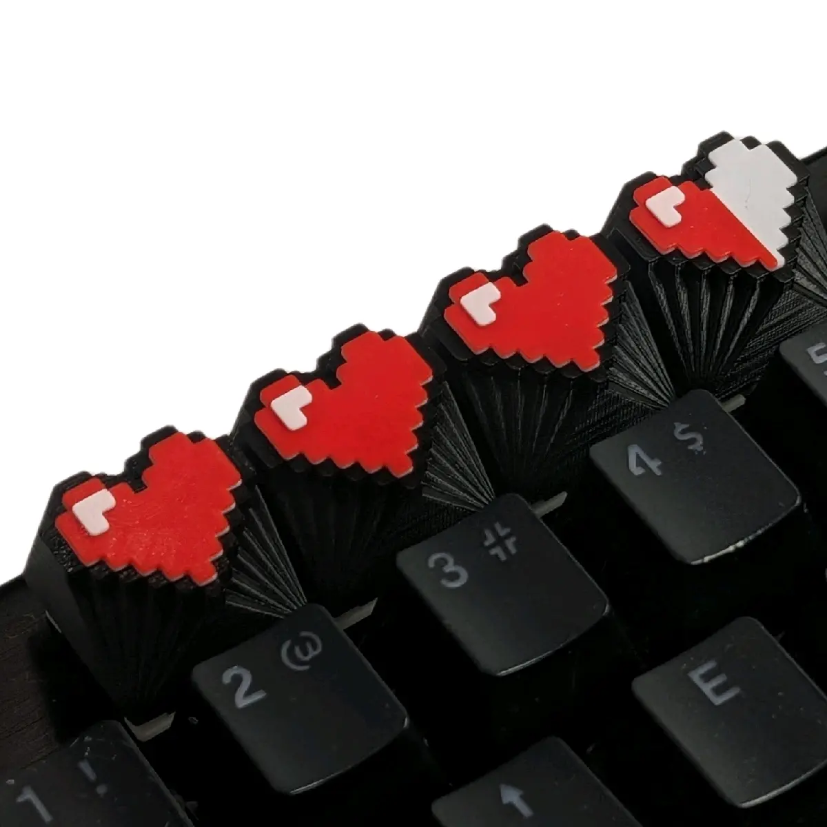 Pixel Heart Keycaps for MX Switches - Playful, Nostalgic Design for Any Keyboard