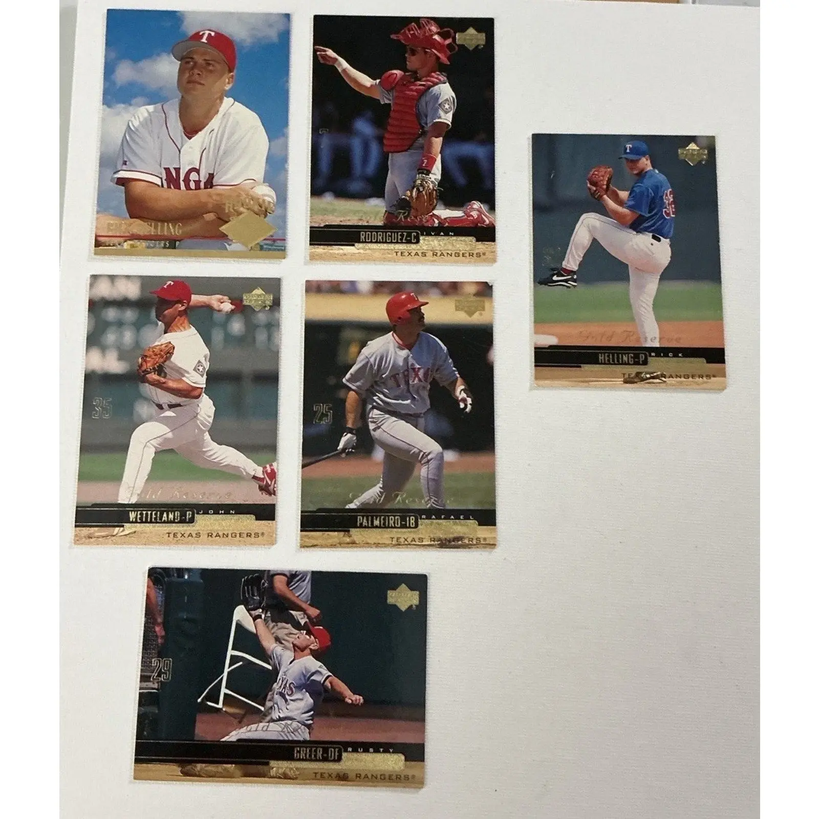 Texas Rangers Lot 48 Baseball Cards Ivan Rodriguez Juan Gonzalez Canseco