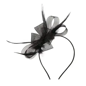 Black Derby Fascinator Headband