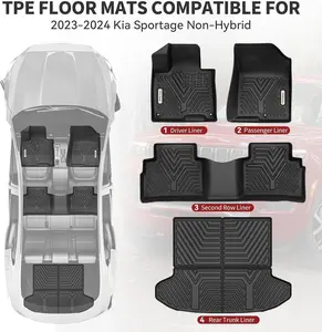 YITAMOTOR Floor Mats & Cargo Liner Fit for 2023-2025 Kia Sportage(Not Hybrid), TPE All Weather Custom Fit for Kia Sportage Floor Mats Cargo Liner Waterproof