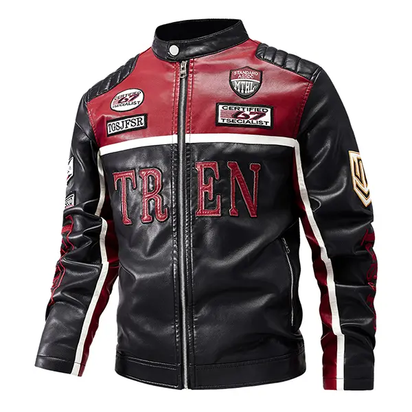 2000s leather jacket mens - TikTok Shop
