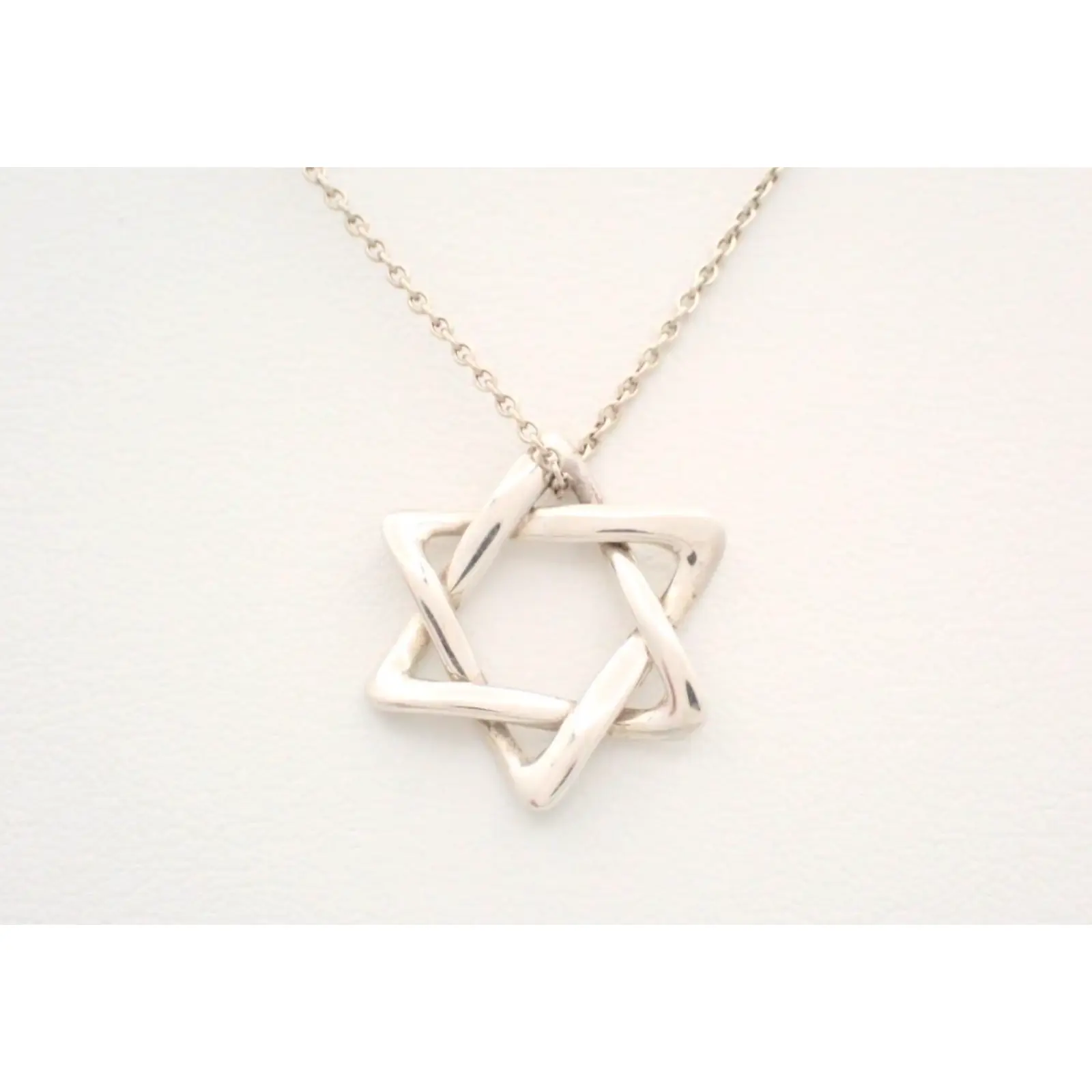 Pre-owned TIFFANY & CO. Elsa Peretti Star of David 15.5in Necklace ️ $800