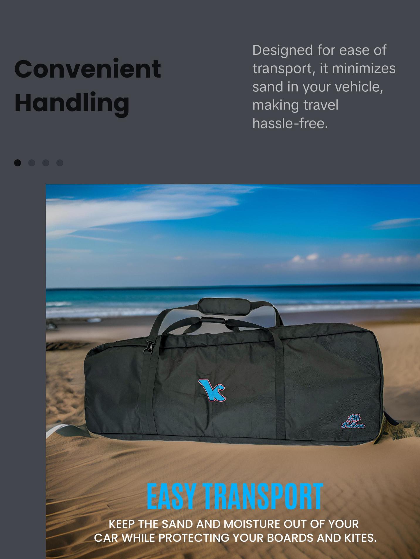 Kite Kulture Two Board Bag – Durable, Padded Kiteboard Bag for Two Boards up to 145cm
