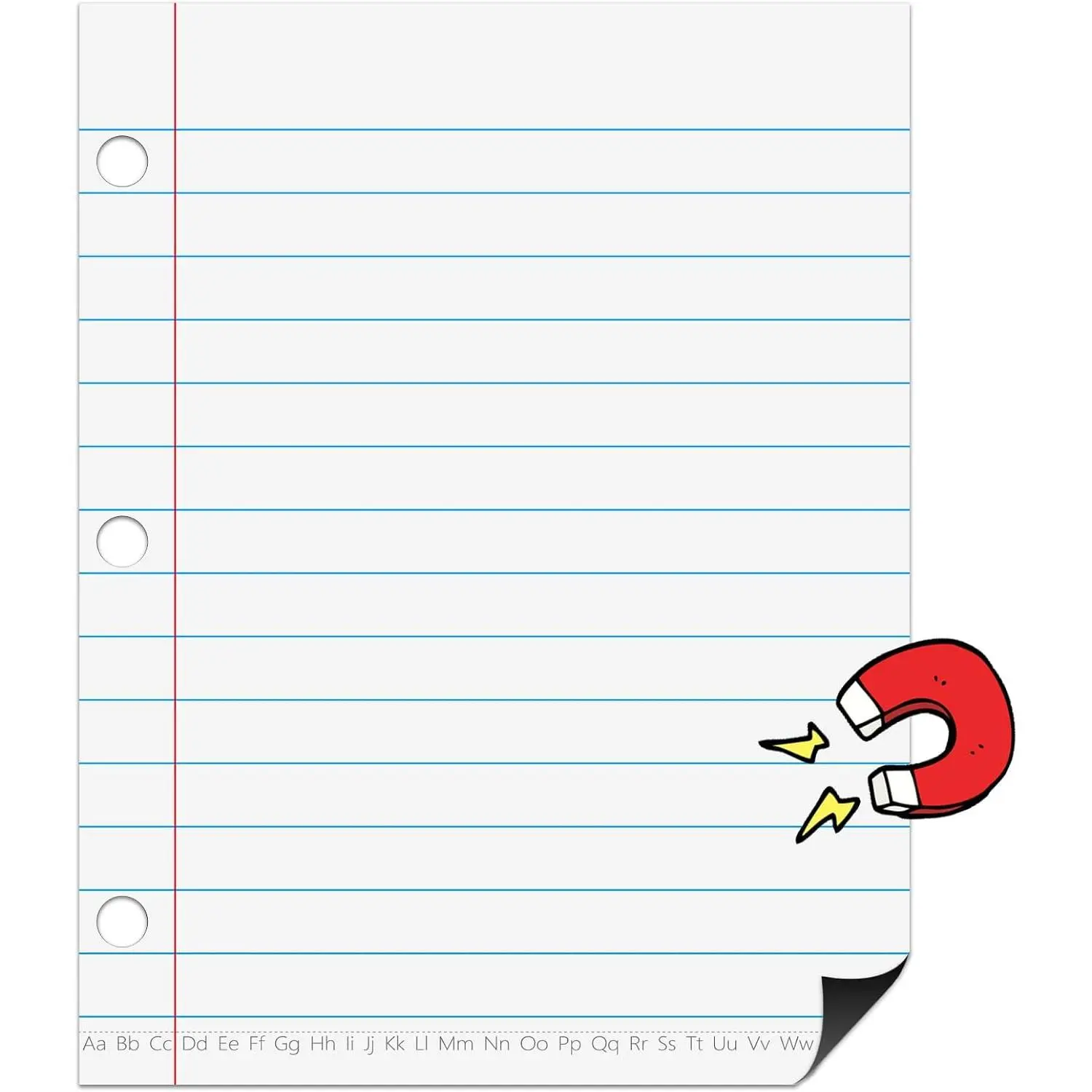 Dry Erase Giant Sized  Notebook Paper, Handwriting Lined Paper for Classroom Whiteboard Accessories, Dry Erase Notebook Teaching , Homeschool Teaching Supplies 17" x 22"