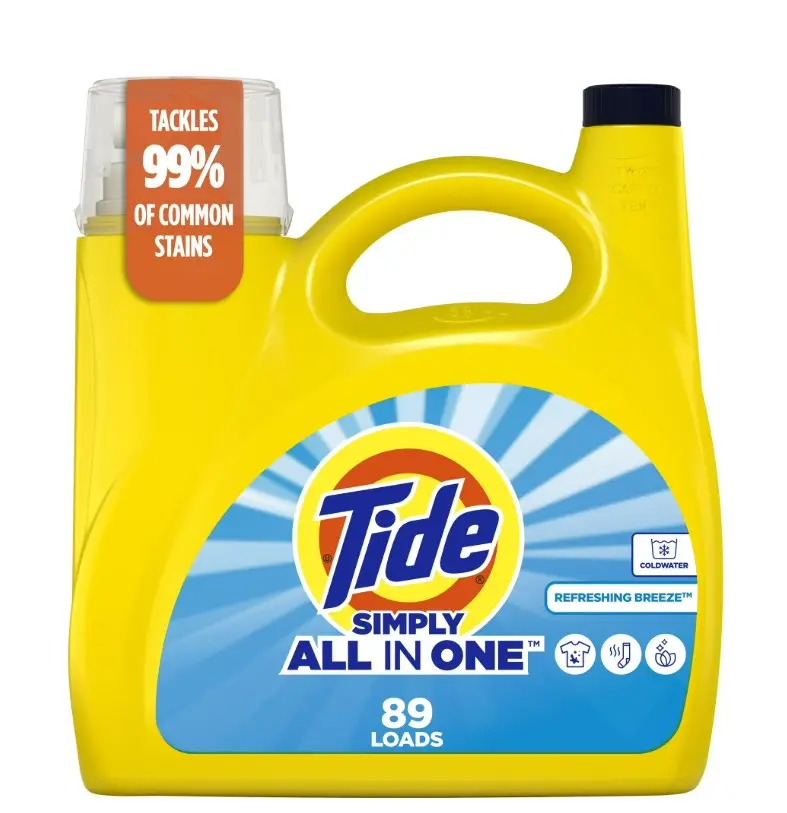 117 oz Refreshing Breeze Simply Liquid Laundry Detergent  89 Loads Household Cleaner