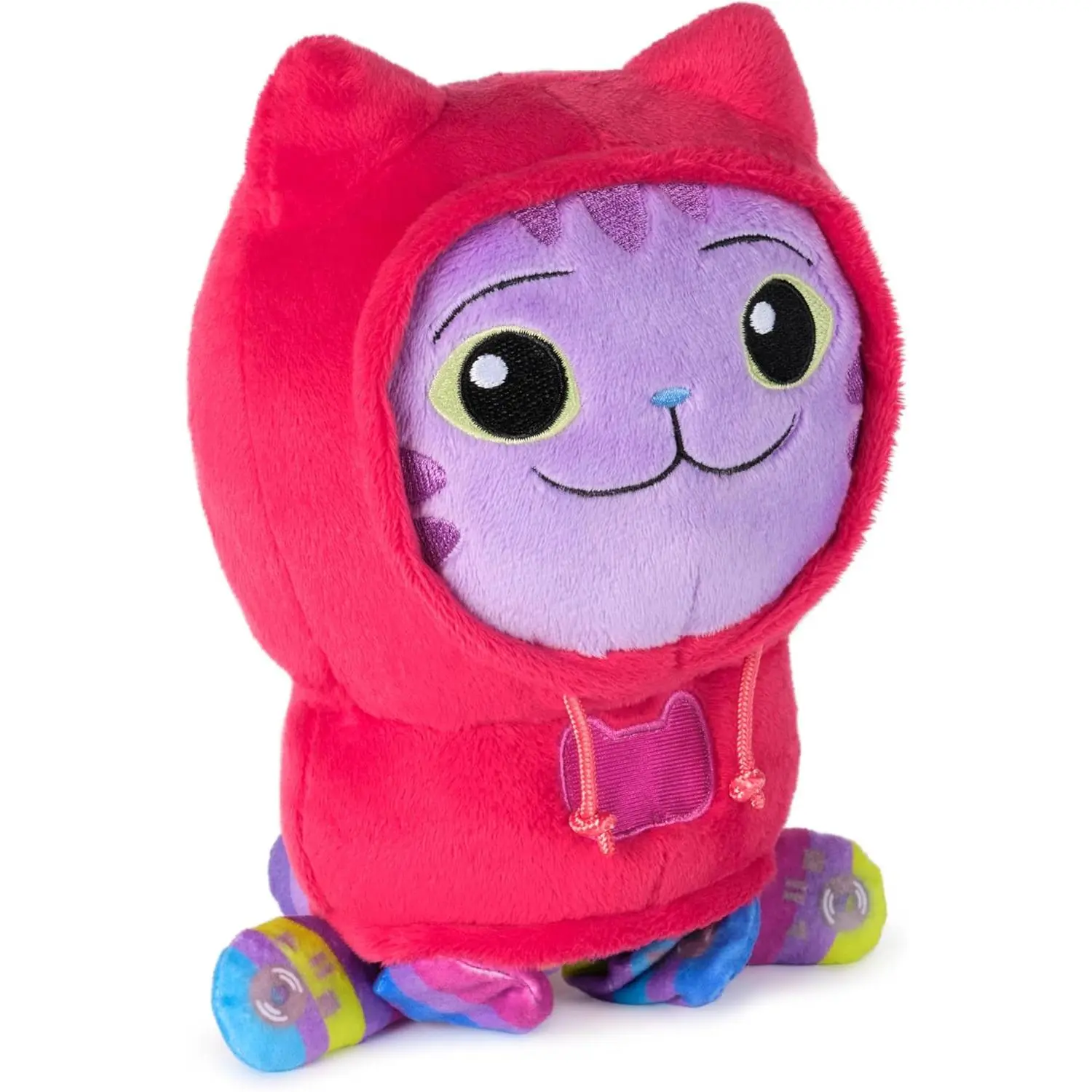 DJ Catnip Plush Toy, 10Inch Tall Stuffed Animal with Moving Arms, Kids Toys for Girls  Boys Ages 3+