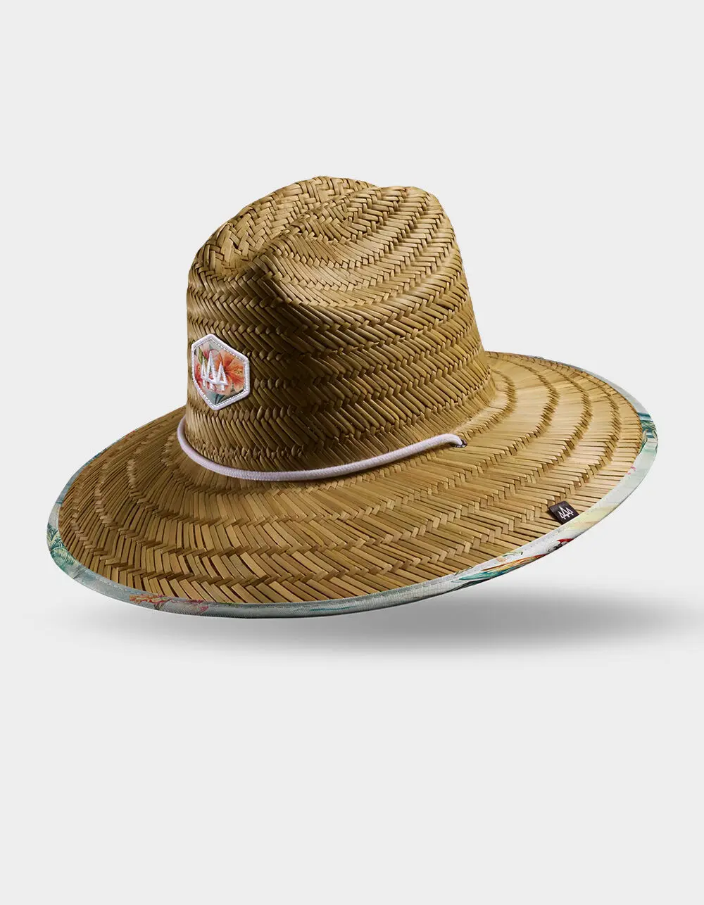 HEMLOCK HAT CO. Mens Hanalei Hula UPF 50+ Lifeguard Straw Hat, Natural HEMLOCK HAT CO. Mens Hanalei Hula UPF 50+ Lifeguard Straw Hat, Natural