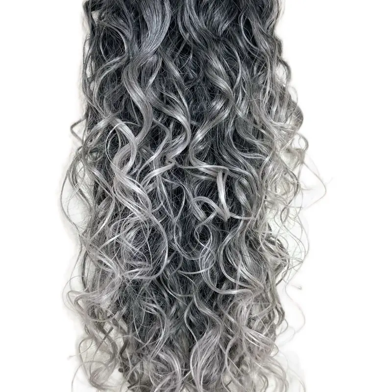 Trevi 28 “ Ombre platinada, con Cabello humano