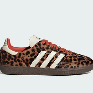 Adidas Samba OG Red Leopard Women’s Perfect Sneaker Fashion Footwear Cow Skin Shoe Walking Trainer Girl Casual Comfortable