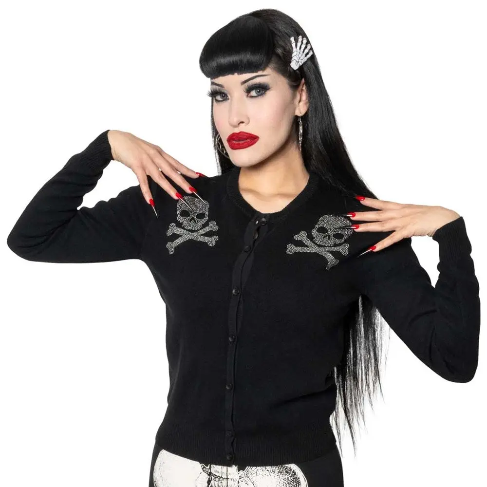 Skull Studded Cardigan