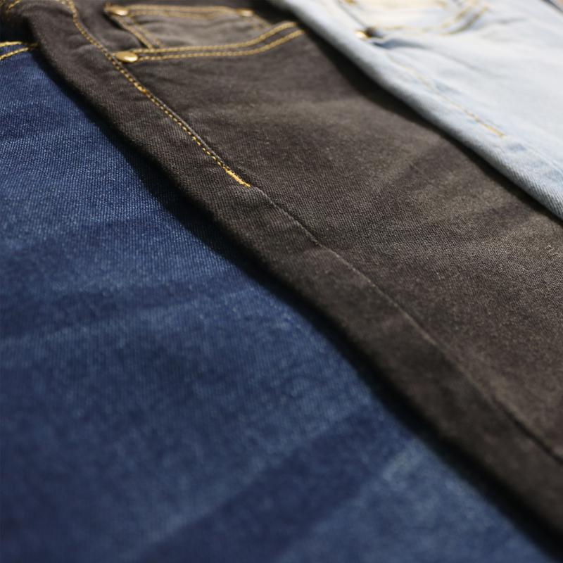 Men's 3-Pack Flex Stretch Slim Straight Jeans with 5 Pockets Denim Fabric Menswear