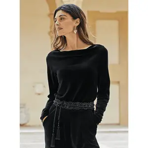 Velour Victoria Top
