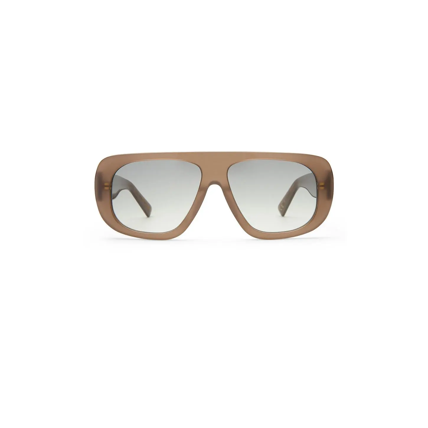 Luv Lou The Dionne Sunglasses in Mushroom & Charcoal Gradient