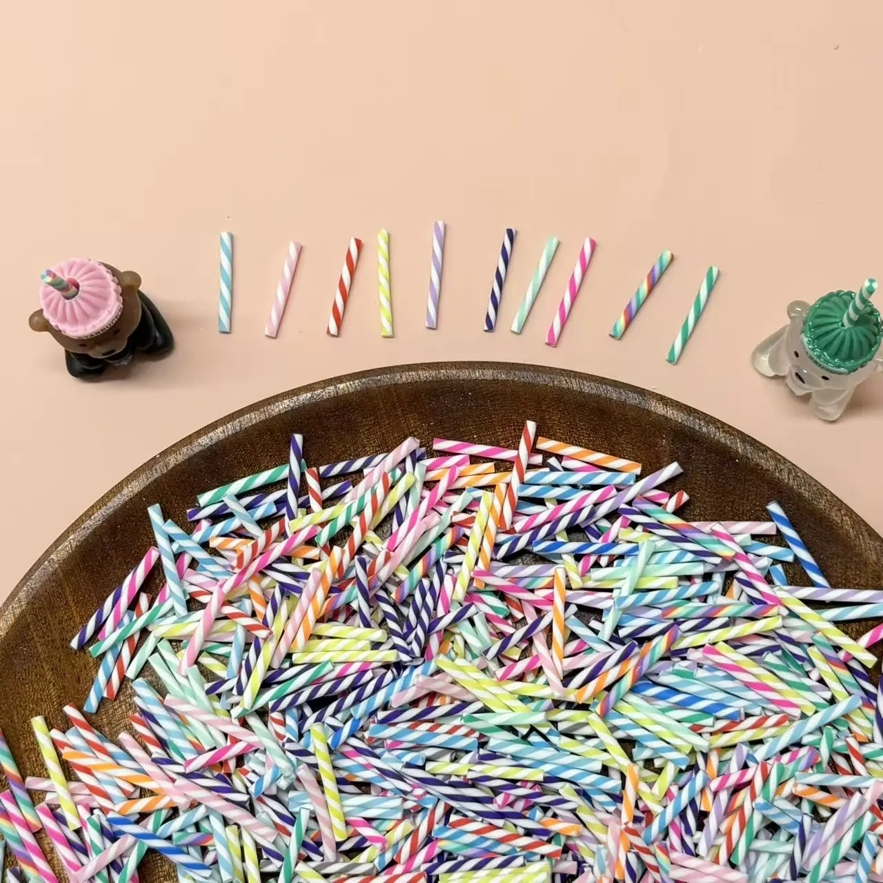 Mini straw charm