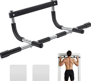 Pull Up Bar for Doorway Made of Thickened Steel Supports Up to 440 lbs Multi-Grip Indoor Chin-Up Bar for Home Gym Upper Body Workout