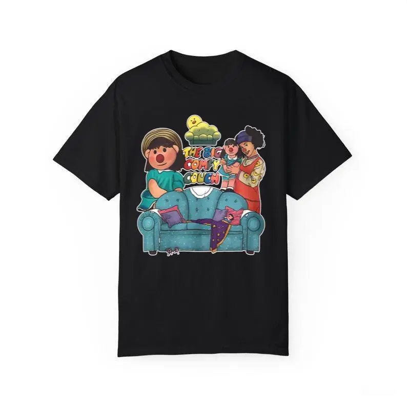 [SALE OFF 25%] The Big Comfy Couch Retro TV Characters and Couch Unisex Crewneck T-Shirt
