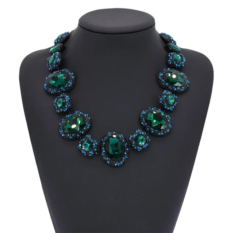 New luxury brand accessories, luxurious crystal exaggerated collarbone ...