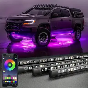 RGB Car LED Light Strip, Waterproof Car Underbody Neon Light Kit, APP Control Music Mode Car LED Light, Decorative Light for SUV, Truck, Led Car Ambient Light