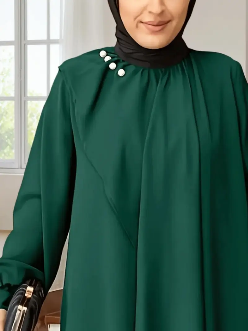 silk abaya dress - TikTok Shop