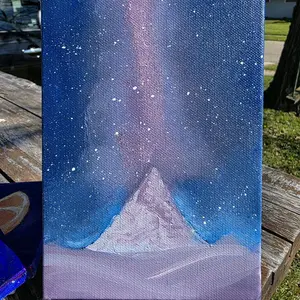Galaxy Mountain Original Painting