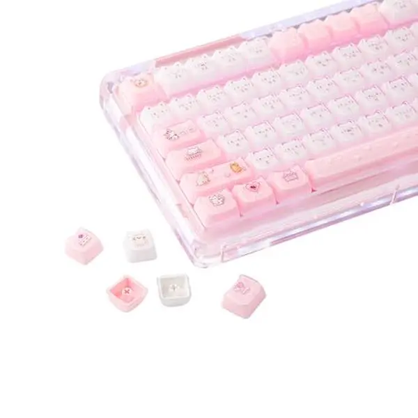 KiiBOOM Cute Cat Keycaps Set, Mao Profile, Cat Shape