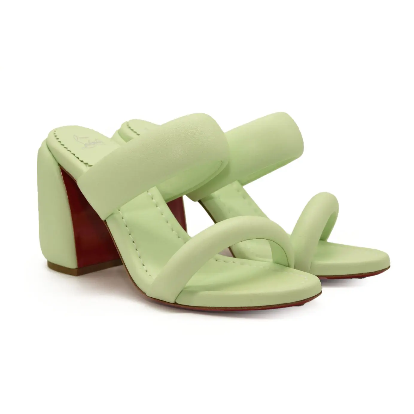Green Women's Christian Louboutin Inflama Sab Sandals US 8.5
