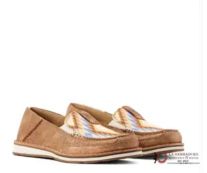 ARIAT WOMENS SLIP ON CRUSIER METALLIC BRONZE/ AZTEC BLANKET - 10044528