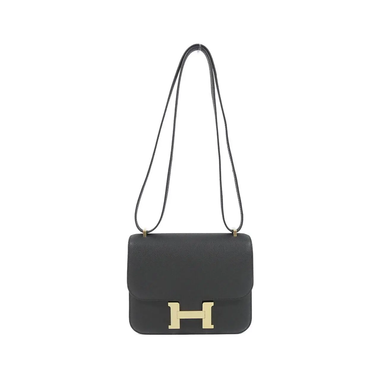 Pre-owned HERMÈS Calfskin Shoulder Bags Hermes Constance3Mini Epsom Shoulder Bag