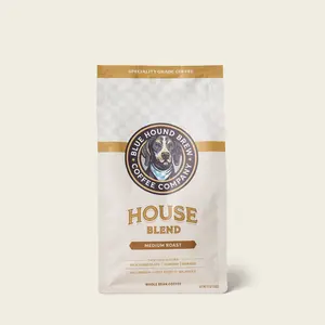 Blue Hound Brew House Blend Coffee - Medium Roast 100% Arabica Specialty Grade Beans with Milk Chocolate Almond & Orange Tasting Notes