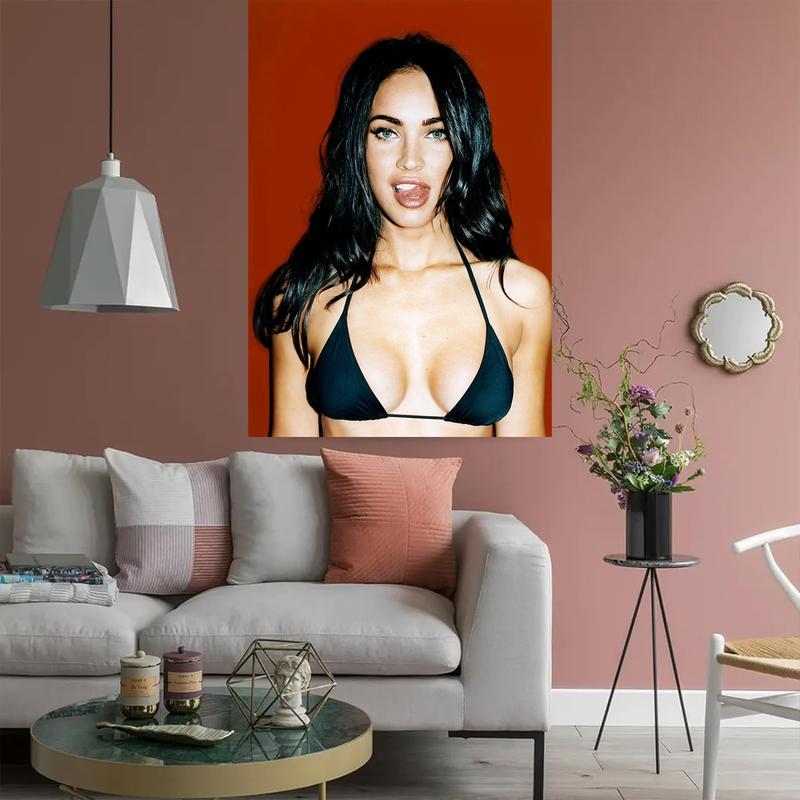 Tapestry  Megan Fox 3x5Ft Flag Tapestries Wall HangingCollege Dorm Wall Decor Room Flags Wall Art Poster Home Decor forBedroom Living Room Banne