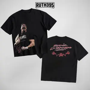 Eddie Guerrero Latino Heat WWE Champion Heavy Cotton Shirt Wrestlemania XX Tshirt Lucha Wrestling Libre Hoodie Fan Apparel Menswear Direct-to-garment Breathable Printing