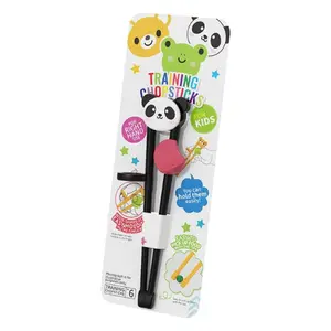 Cute Panda Chopsticks Training Helper, Reusable Kids Practice Utensils, Cartoon Animal Design Eating Aid, Beginner Learning Tool for Home & Kitchen Use