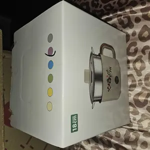 VEGAS HOT POT 18cm Single Person Electric Hot Pot with Steamer Basket - Dorm Room Cooking Gadget Boil & Steam Random Color Handle Pink Nonstick Removable Inner Pot