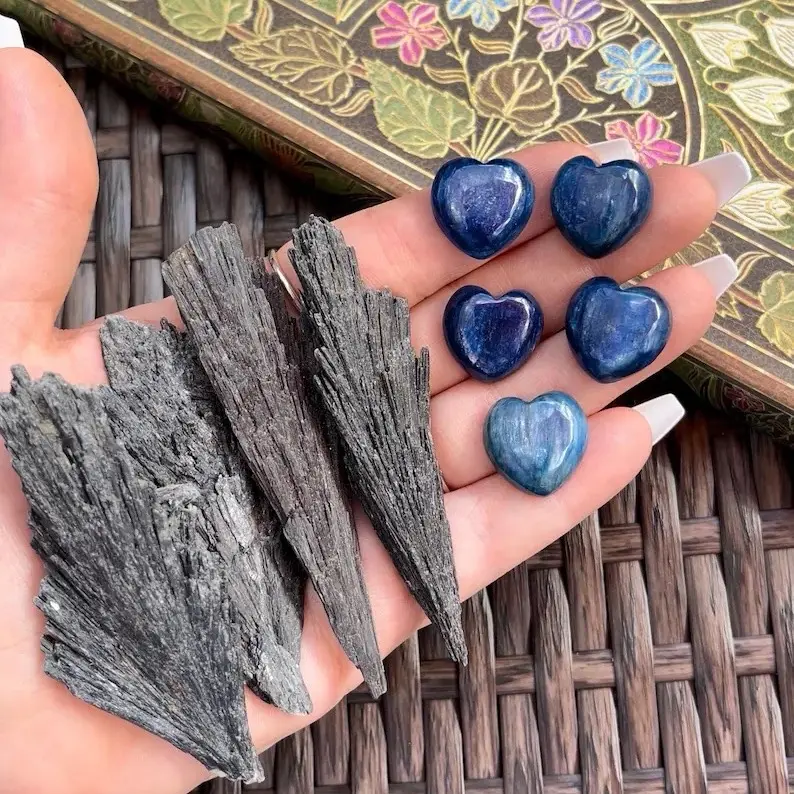 Black Kyanite + Blue Kyanite Set