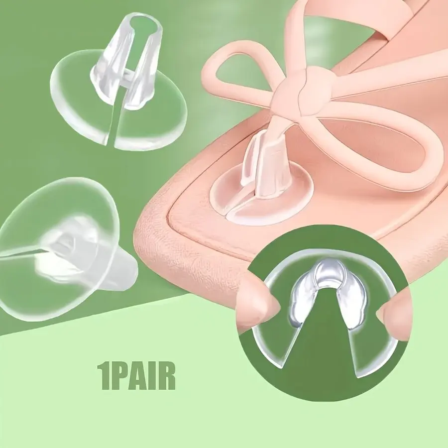 1 Pair Toe Protection Pads, Unisex Flip-Flop Guards, Non Slip Protector, Anti-Slip Cushioning, Reduces Friction, Washable Reusable, for Sandals, Slippers, Flip-Flops
