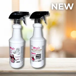 (1) Soap Scum & Hard Water Remover 32 fl.oz & (1) Oven & Stove Cleaner 32 fl.oz Sprayer with Nozzle - Kitchen & Bath Cleaners