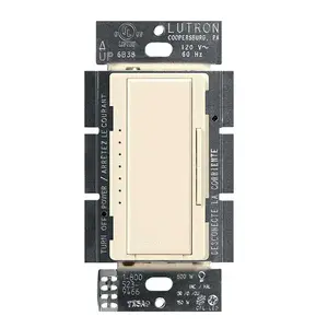 Lutron MACL-153M-LA - Maestro LED+ Dimmer Switch, 150W LED/CFL, Tap with Rocker, Single-Pole/Multi-Location, Light Almond